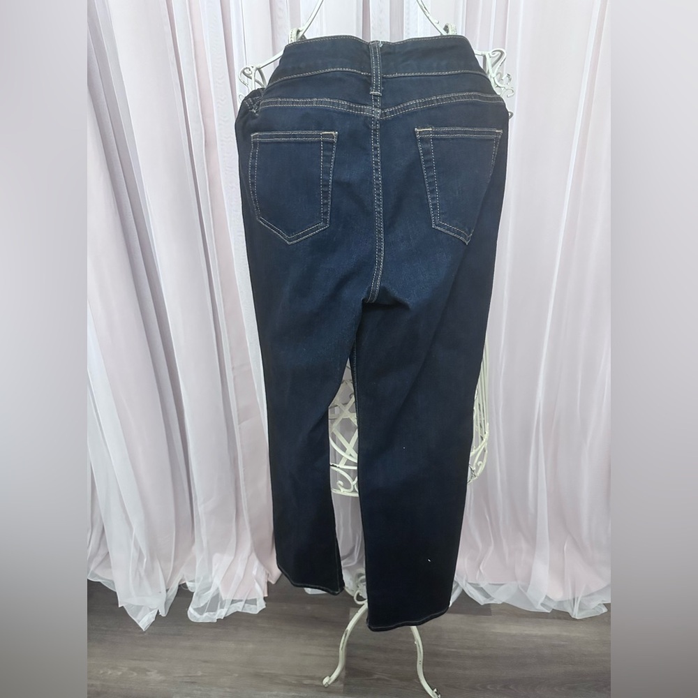 St. John's Bay Dark Blue Straight Leg Jeans